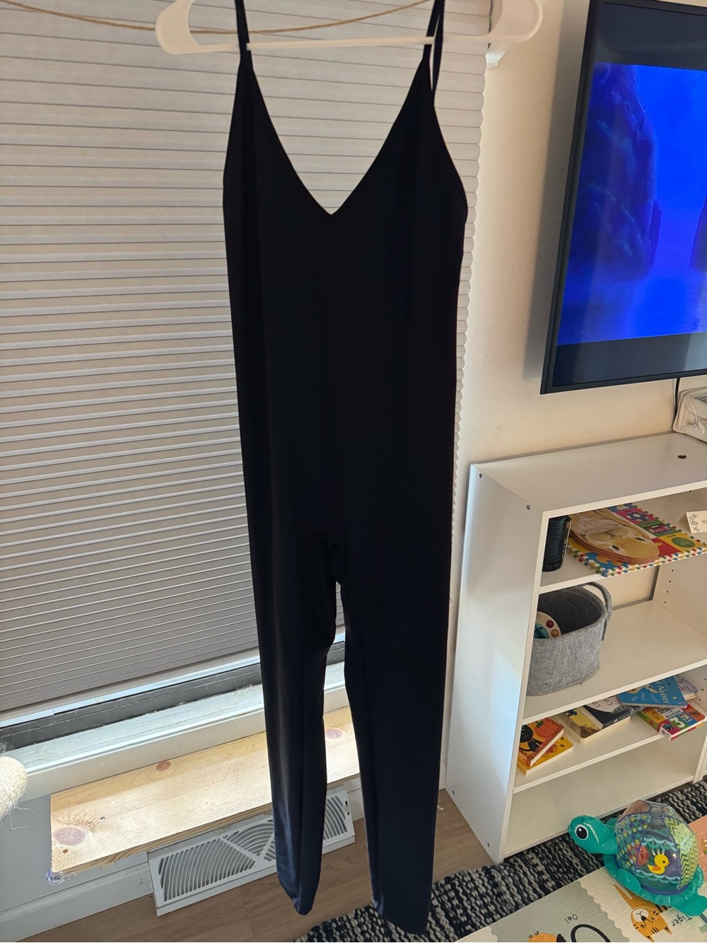 Skatie Black Spaghetti-Strap Jumpsuit “Laura” bodysuit